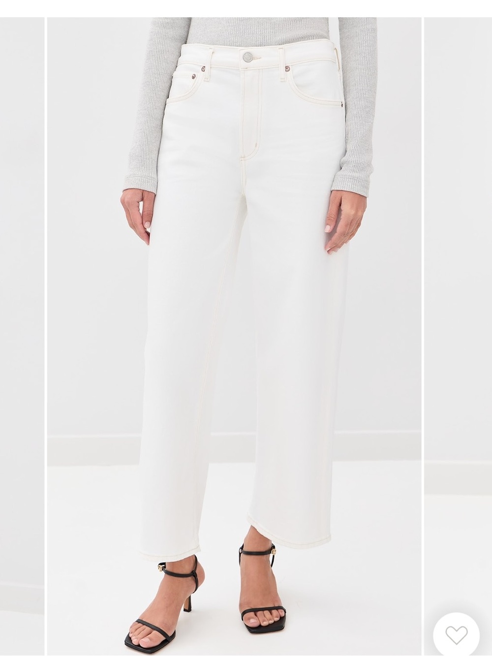 Agolde white denim